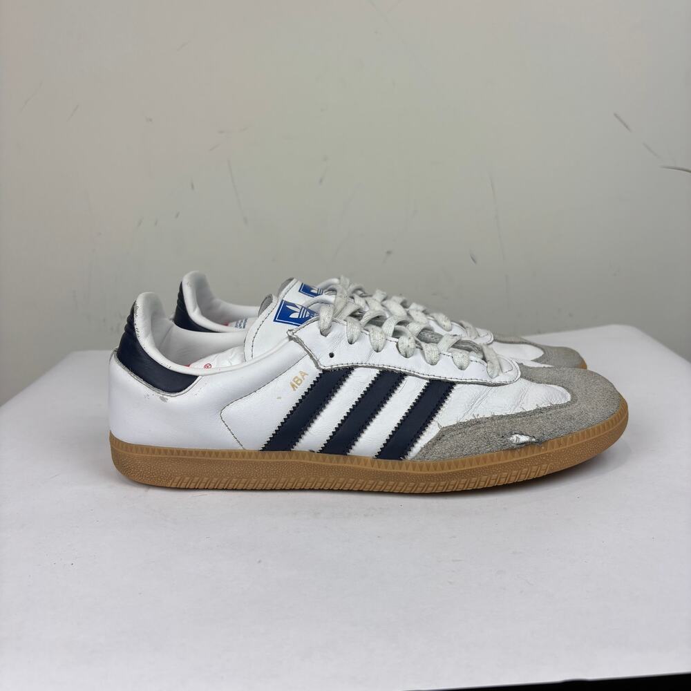 Adidas Samba Classic White Sneakers Shoes Men's 10 Run Walk Comfort View 3